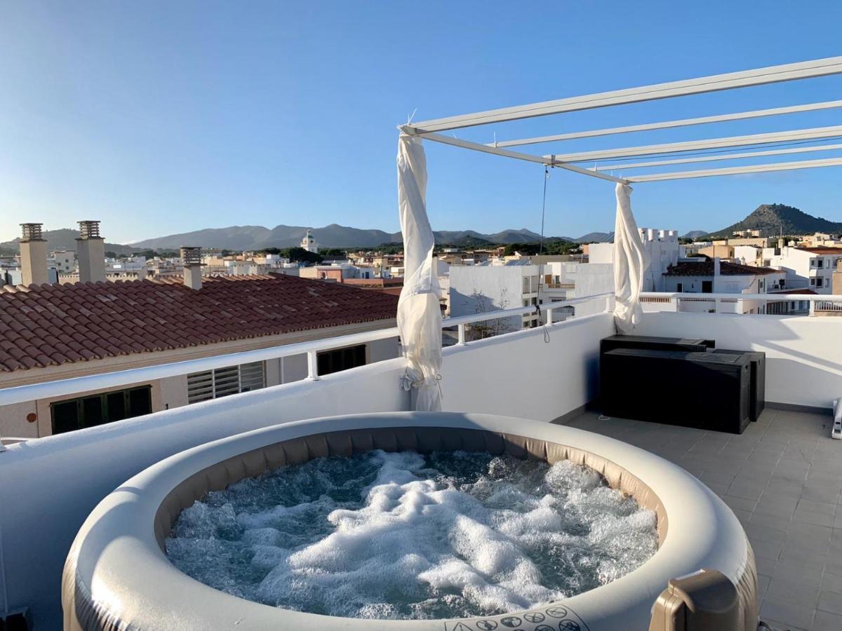 Sonne&Meerblick aus 40 Grad heißem Whirlpool genießen - Zentral am Hafen und dennoch ruhig Cala Ratjada  Exterior foto